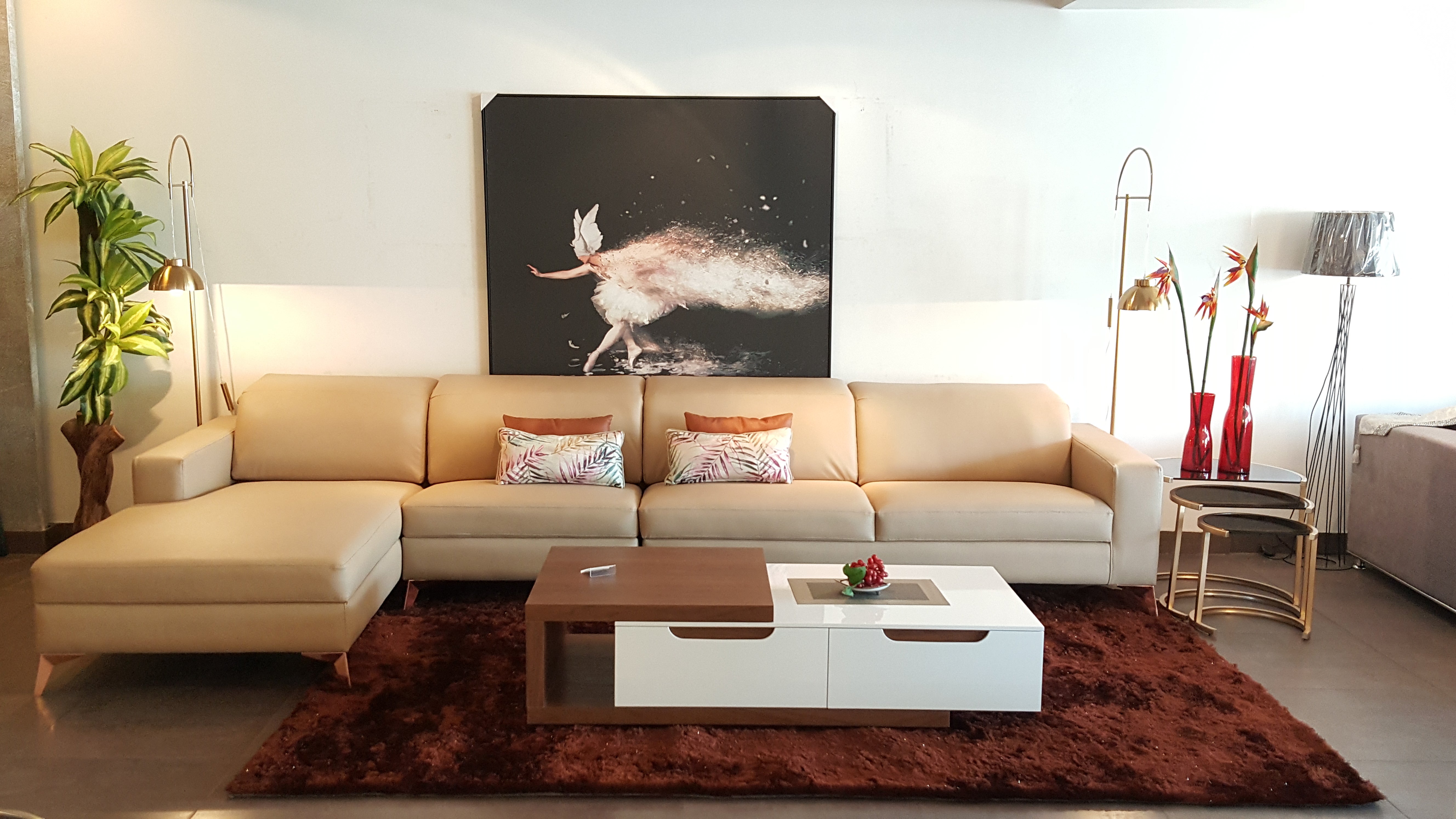 Cozy Minimalist Beige Sofa